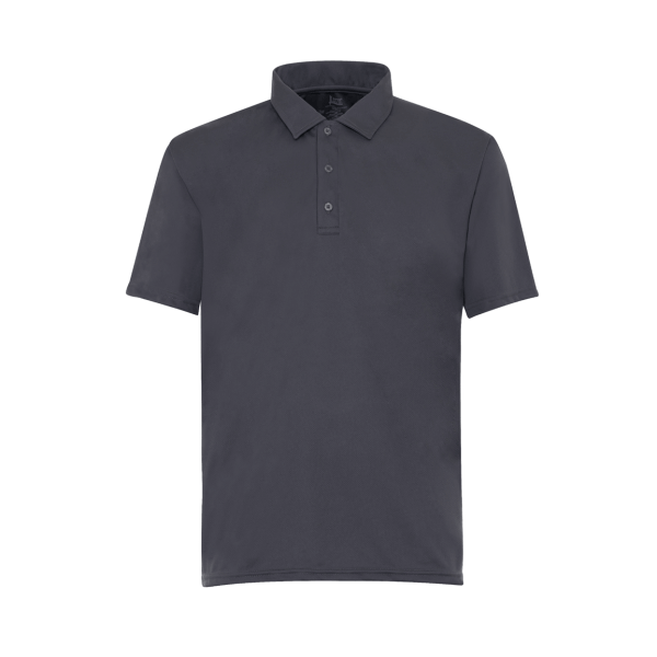 Oxford Gray Dry Fit Performance Short Sleeve Polo Shirt For Men